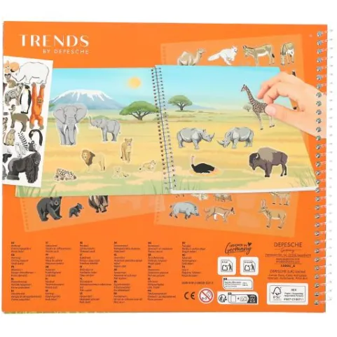 Sale DEPESCHE Create Your Wild Life mit Flock Stickern