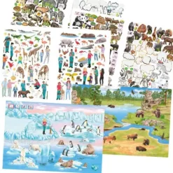 Outlet DEPESCHE Create your ZOO, Malbuch mit Stickern