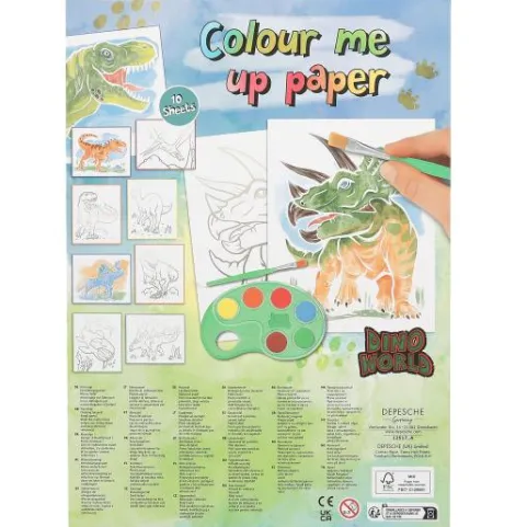 Online DEPESCHE Dino World Colour Me Up Paper