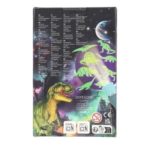 Online DEPESCHE Dino World Glow in the Dark Sticker