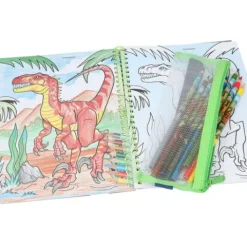 Hot DEPESCHE Dino World Malbuch mit Buntstiften