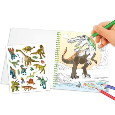 Outlet DEPESCHE Dino World Malbuch mit Pailletten