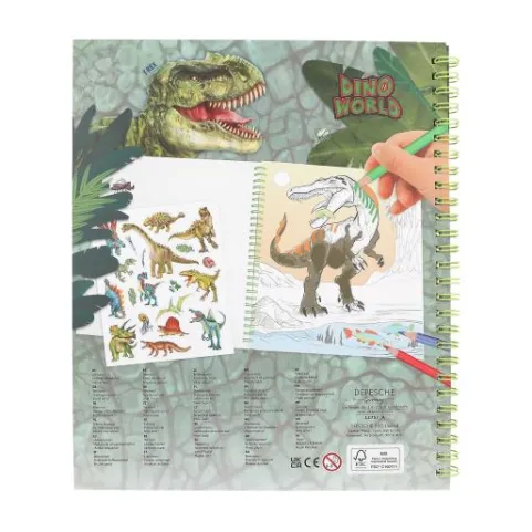 Outlet DEPESCHE Dino World Malbuch mit Pailletten