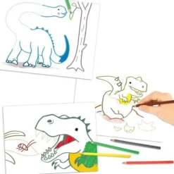 Sale DEPESCHE Dino World Punkt zu Punkt Malbuch MINI DINO