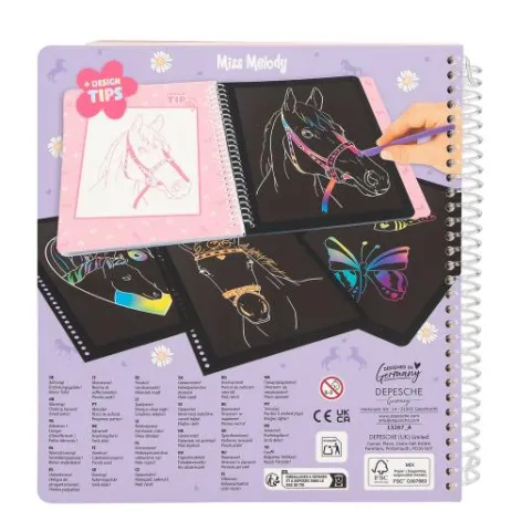 Clearance DEPESCHE Miss Melody Magic Scratch Book