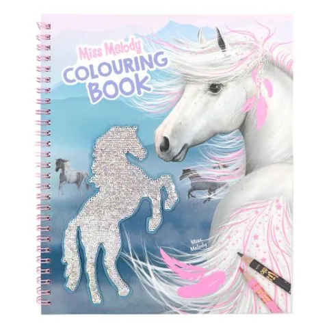 Best DEPESCHE Miss Melody Malbuch mit Pailletten