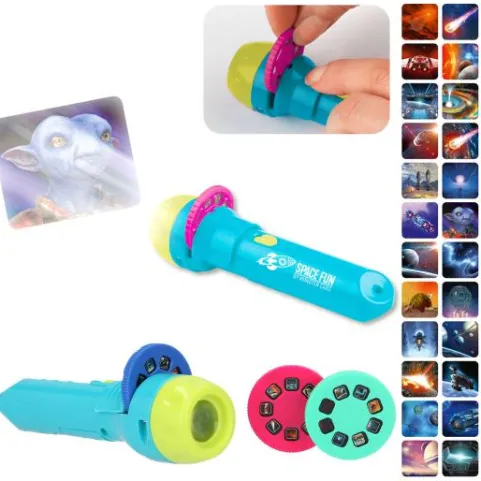 New DEPESCHE Monster Cars Taschenlampe mit Bildeffekten SPACE FUN