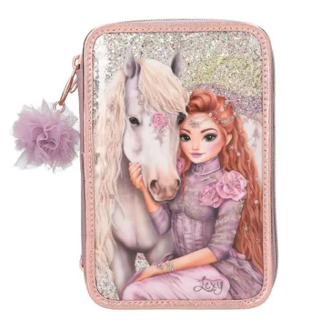 Best DEPESCHE TOPModel 3 Fach Federtasche VIVA VIOLET