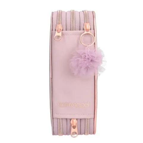 Best DEPESCHE TOPModel 3 Fach Federtasche VIVA VIOLET