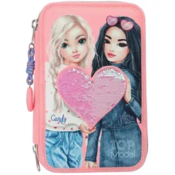 Online DEPESCHE TOPModel 3 Fach Federtasche mit Wendepailletten
