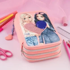 Online DEPESCHE TOPModel 3 Fach Federtasche mit Wendepailletten