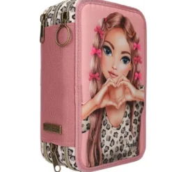Discount DEPESCHE TOPModel 3 Fach Federtasche mit Schleifen LEOHEART