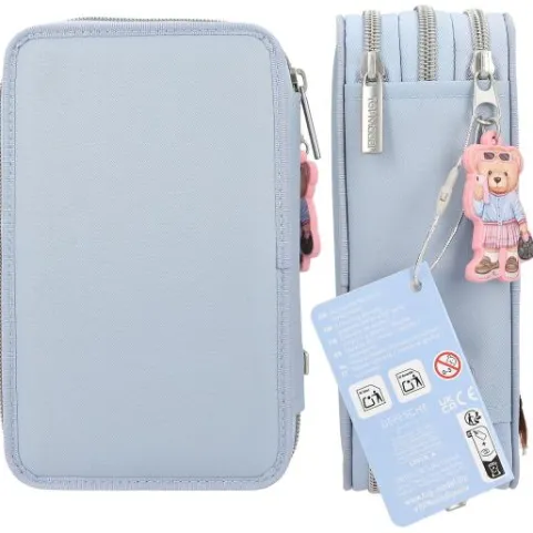 Clearance DEPESCHE TOPModel 3 Fach Federtasche mit Applikation TEAM TEDDY