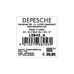 Clearance DEPESCHE TOPModel 3 Fach Federtasche LED Hunde Stimmungsbarometer