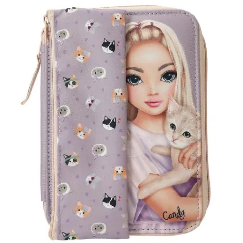 Hot DEPESCHE TOPModel Basic Duo Federtasche Katze KITTY and DOGGY
