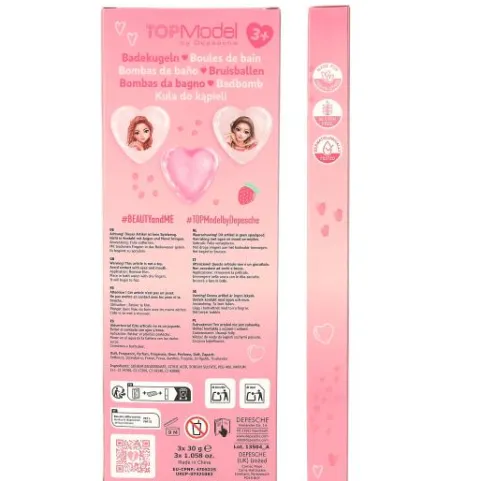 Sale DEPESCHE TOPModel bedruckte Badebombe BEAUTY and ME