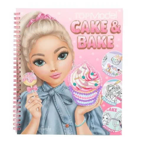 DEPESCHE TOPModel Cake & Bake Malbuch mit Pailletten