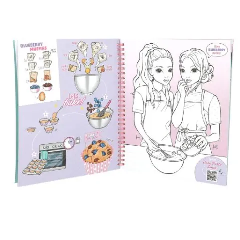 DEPESCHE TOPModel Cake & Bake Malbuch mit Pailletten
