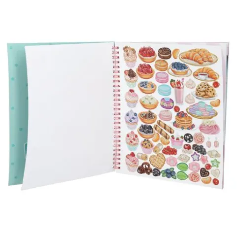 DEPESCHE TOPModel Cake & Bake Malbuch mit Pailletten