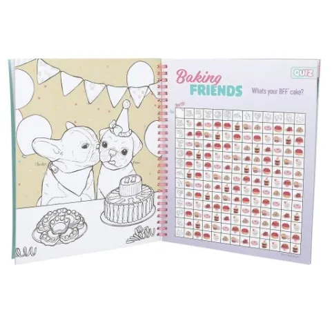 DEPESCHE TOPModel Cake & Bake Malbuch mit Pailletten