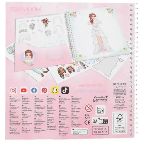 Hot DEPESCHE TOPModel Dress Me Up Stickerbuch Wedding