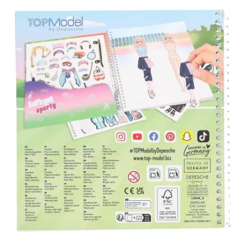 New DEPESCHE TOPModel Dress Me Up Stickerbuch Sports