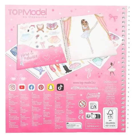 Best DEPESCHE TOPModel Dress Me Up Stickerbuch BALLET