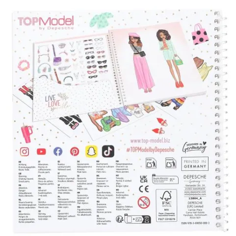 Hot DEPESCHE TOPModel Dress Me Up Stickerbuch