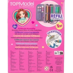 Hot DEPESCHE TOPModel 18er Buntstifte-Set mit Anspitzer