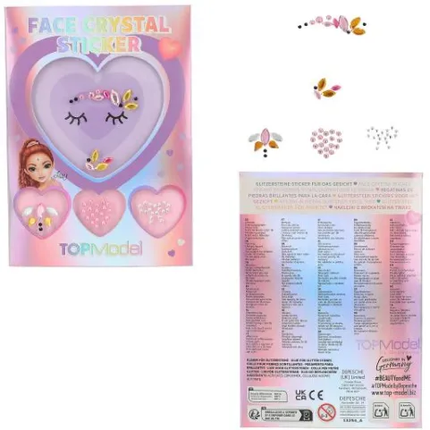 Hot DEPESCHE TOPModel Face Crystal Sticker BEAUTY and ME