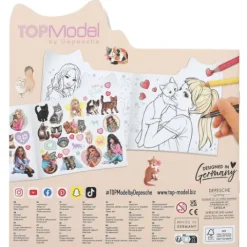 Sale DEPESCHE TOPModel Kitty Malbuch figürlich KITTY and DOGGY