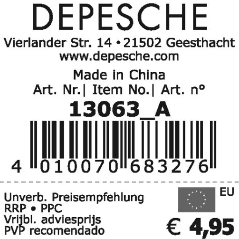New DEPESCHE TOPModel Klapphaarbürste mit Öhrchen und Spiegel