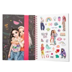 Outlet DEPESCHE TOPModel Neon Doodle Malbuch-Set