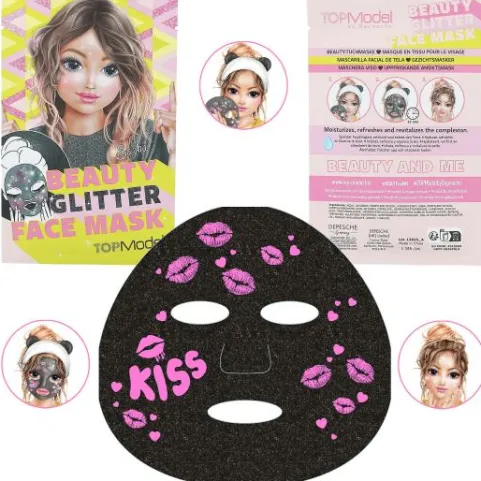 Clearance DEPESCHE TOPModel Tuchmaske Glitzer BEAUTY and ME