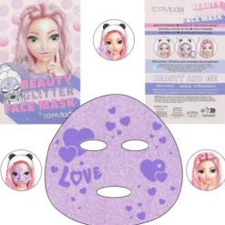 Clearance DEPESCHE TOPModel Tuchmaske Glitzer BEAUTY and ME