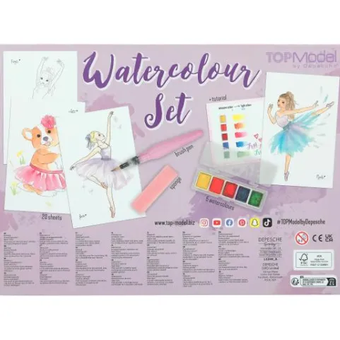 Clearance DEPESCHE TOPModel Watercolour Set BALLET