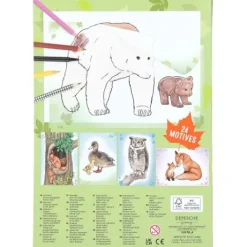 Sale DEPESCHE Wildtiere Durchpausbuch