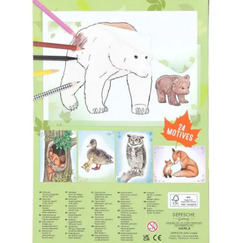 Sale DEPESCHE Wildtiere Durchpausbuch