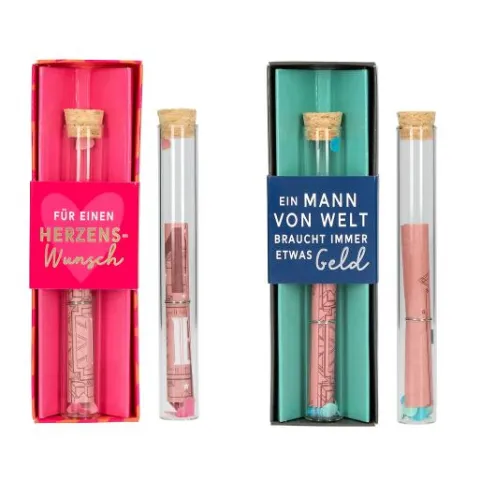 Clearance DEPESCHE WUNSCHERFÜLLER Geldgeschenk im Glas in Geschenkschachtel