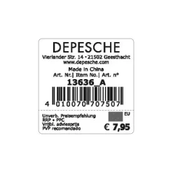 Clearance DEPESCHE Ylvi Plüsch Einhorn Anhänger