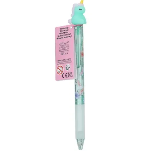 DEPESCHE Ylvi Radierbarer Gelstift mit Einhorn-Topper
